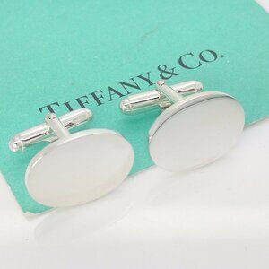 Tiffany & Co. Sterling Silver Classic Oval Cuff Links